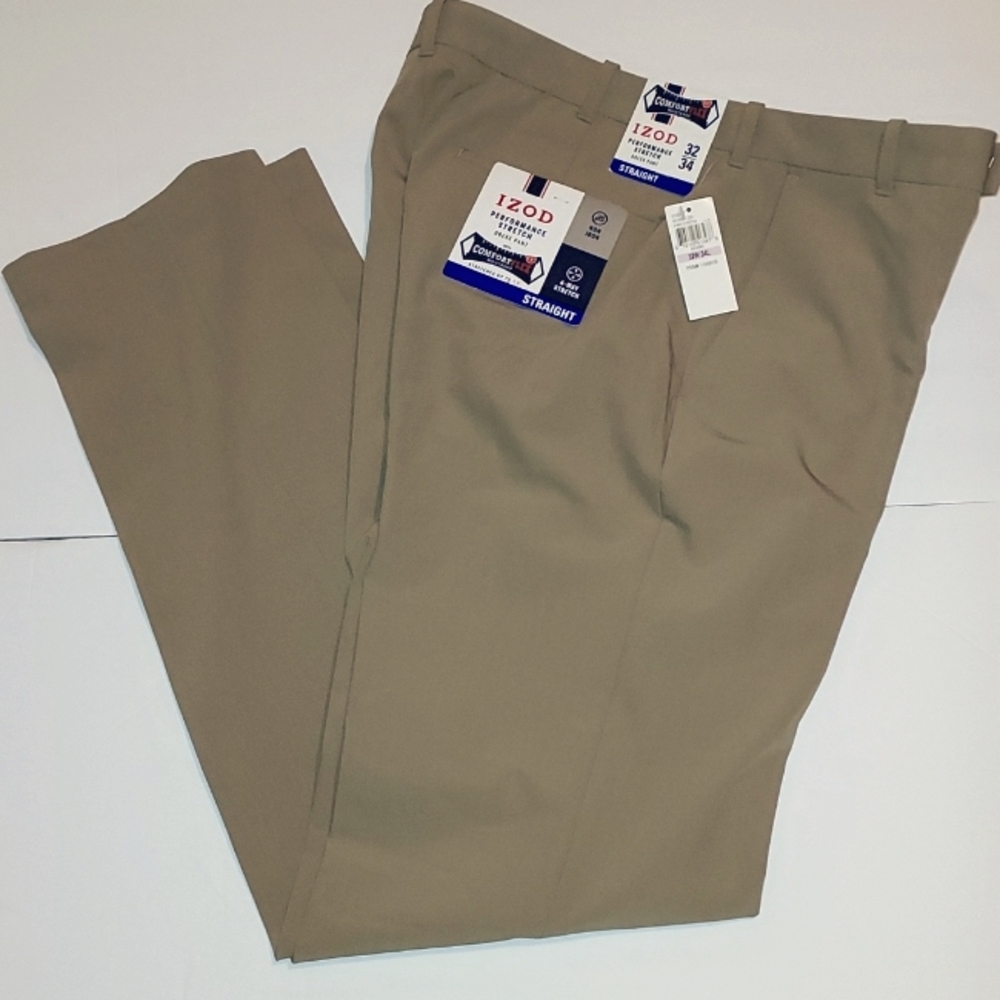 NWT IZOD Khaki Colored Dress pants
